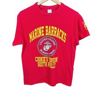 Vintage Men's Marine Barracks Cookie's Tavern South Philly Semper Fi T - M